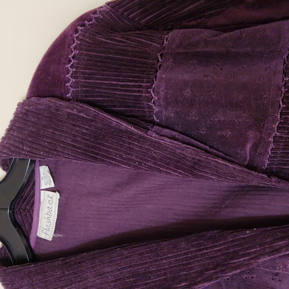 Multi Patterned Velvet Jacket - Picture 4 of 6
